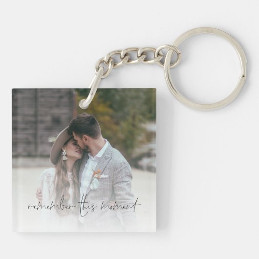 Porte-clés 2 Photos Rappelez-Vous Ce Moment Romantique Nouvea (Dos)