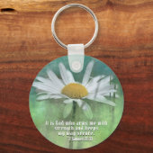 Porte-clés 2 Samuel 22:33 C'est Dieu qui m'arme avec force (Recto)