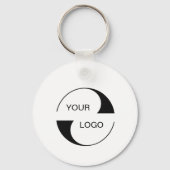 Porte-clés 2 sided Logo, QR Code Company name Business URL (Recto)