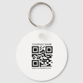 Porte-clés 2 sided Logo, QR Code Company name Business URL (Verso)