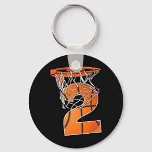 Porte-clés 2e Anniversaire Sport 2 Ans Basketball 2 Garçons K