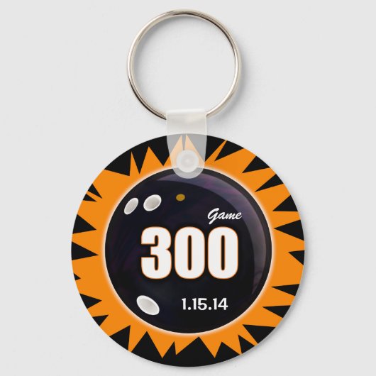 Porte-clés 300 Jeu orange et noir (Recto)