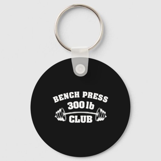 Porte-clés 300 Lbs Pound Bench Press Club Gym Weightlifting P (Recto)