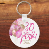 Porte-clés 30e anniversaire 30 est le nouveau rose (Recto)