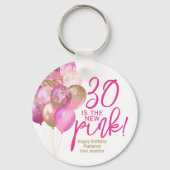 Porte-clés 30e anniversaire 30 est le nouveau rose (Verso)