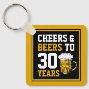 Porte-clés 30e anniversaire Cheers & Bières à 30 ans