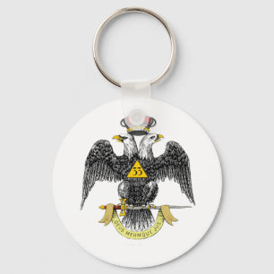 Porte-clés 33rd Degree Scottish Rite Black Eagle