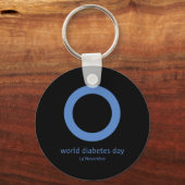 Porte-clés " ; Journée mondiale du diabète & #34 ; Sensibi (Recto)