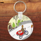 Porte-clés 368 smart car bike rack dessin animé (Recto)