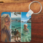 Porte-clés 3 Bandes Verticales Longues Photo Boho (Verso)