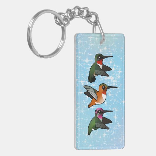 Porte-clés 3 colibris Birdorés en vol (Devant gauche)