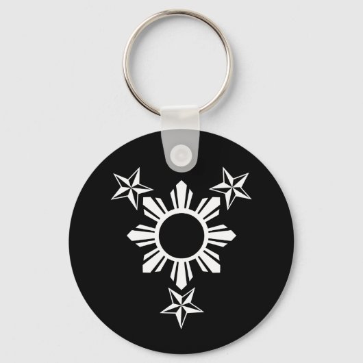 Porte-clés 3 étoiles et soleil (Recto)