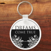 Porte-clés 3 mots-citation-Rêves - Vrai Porte - clé (Recto)