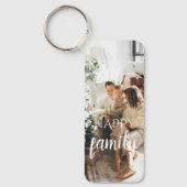 Porte-clés 3 photos de famille personnalisées (Recto)