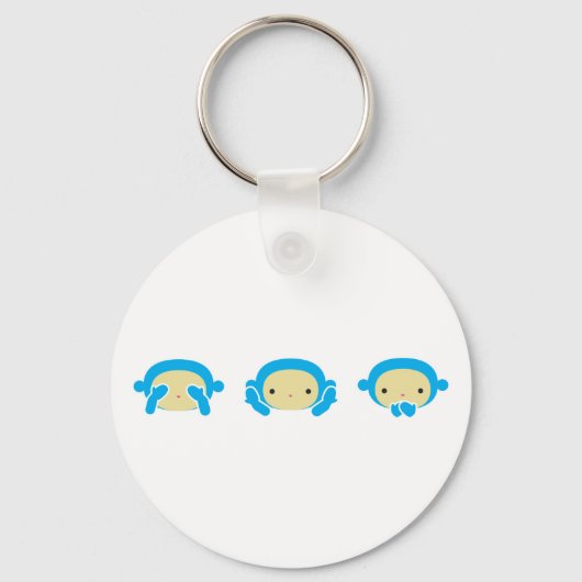 Porte-clés 3 Singes Sages (Recto)