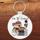Porte-clés 3e anniversaire Pirate Tshirts et cadeaux (Recto)