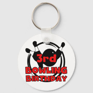 Porte-clés 3e Bowling Anniversaire Tshirts et cadeaux