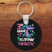 Porte-clés 3rd Grade Is Flippin Fintastic Back To School Merm (Recto)