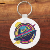 Porte-clés 404 Gravité introuvable - Art Spop Rétro (Recto)