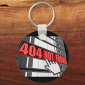 Porte-clés 404 Message d'erreur de site Web introuvable (Recto)