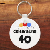 Porte-clés 40 ans de fête (Recto)