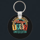 Porte-clés 40 Ans D'Être génial En 1982 40e Anniversaire<br><div class="desc">40 Ans D'Être Formidable Vintage Né En 1982 40e Anniversaire</div>