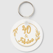 Porte-clés 40 et fabuleux ballons d'anniversaire (Verso)