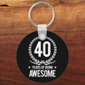 Porte-clés 40e anniversaire (40 ans d'être génial) (Recto)