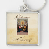 Porte-clés 40e anniversaire d'ordination Anges à l'autel (Devant)
