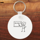 Porte-clés 41 67 Mème Quarante Un Six Sept Enseignant Des Mat (Recto)