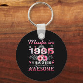 Porte-clés 41th Birthday Made In 1985 41 Years Of Being Aweso (Recto)