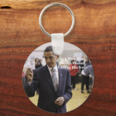 Porte-clés 44ème Président Barack Obama (Recto)