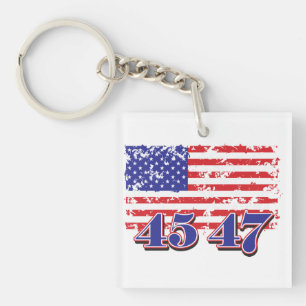 Porte-clés 45-47 Président TRump