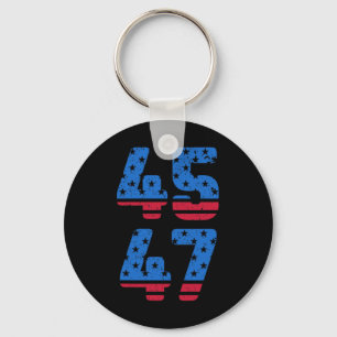 Porte-clés 45 47 Trump 2024 Jésus est mon sauveur Trump est m
