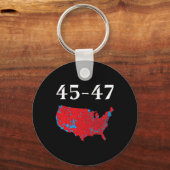 Porte-clés 45 47 Trump Election Map 2024 (Recto)