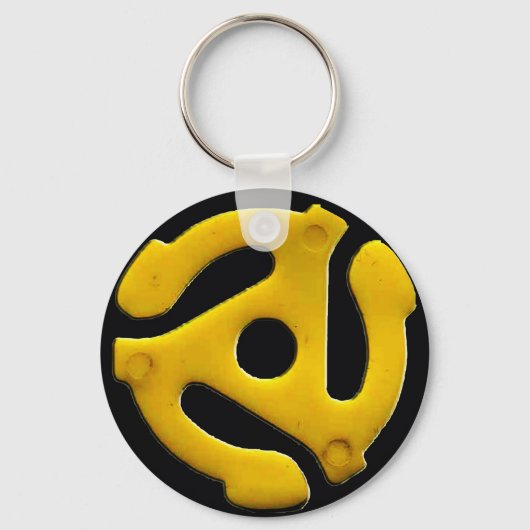 Porte-clés 45 Plaque d'aluminium à disque de vinyle (Recto)