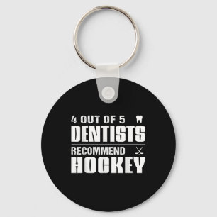 Porte-clés 4 Dentistes Sur 5 Recommandent Hockey Drôle Ice ho