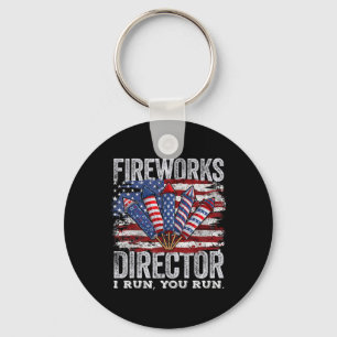 Porte-clés 4 juillet Directeur Fireworks Je Vous Dirige Homme