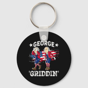Porte-clés 4 juillet George Washington Griddy George Griddi