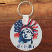 Porte-clés 4 juillet l'esprit du jour de l'indépendance (Verso)