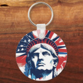 Porte-clés 4 juillet l'esprit du jour de l'indépendance (Recto)