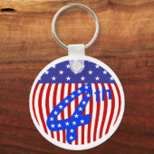 Porte-clés 4 juillet Porte - clé (Recto)