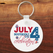 Porte-clés 4 JUILLET porte - clé des célébrations (Recto)