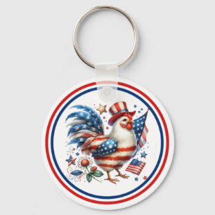 Porte-clés 4 juillet Poulet Clipart-61531