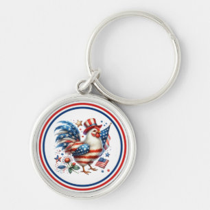 Porte-clés 4 juillet Poulet Clipart-61531