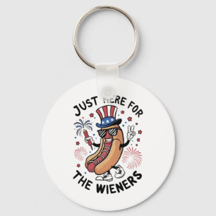 Porte-clés 4 juillet Wieners USA Drapeau américain Patriotiqu