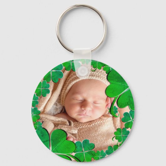 Porte-clés 4 Leaf Clover Frame+Photo Keychain (Recto)