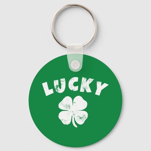 Porte-clés 4 Leaf Lucky Clover St. Patrick's Day (Recto)