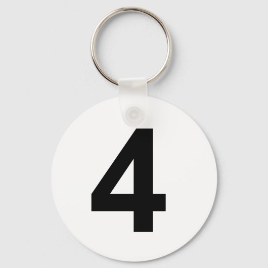 Porte-clés 4 - numéro quatre (Recto)