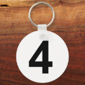 Porte-clés 4 - numéro quatre (Recto)